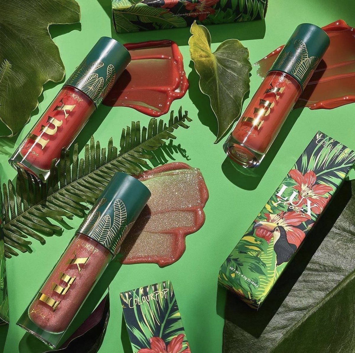 #REVEALED 🚨 NEW! Lush Life #Collection 🌺🌱🌿 <a href="/ColourPopCo/">ColourPop Cosmetics</a> Includes:
🌿12 pan #EyeshadowPalette $18
🌿3 Lux Glosses $8 each / $21 bundle 
🌿3 Cheek Dew serums $7 each / $18 bundle
🌿3 Creme Gel Liners $7 each / $18 bundle
Online ➡️ JUNE 24 @ 10am pst *use code: TRENDMOOD 10% off