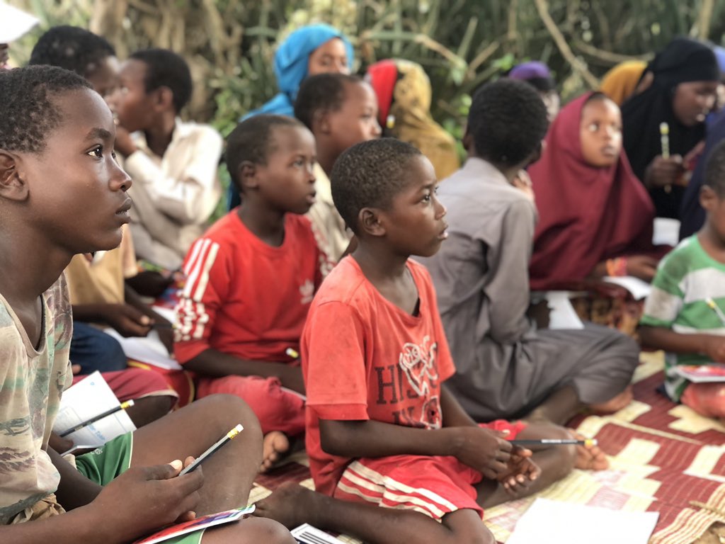 FIDKAFoundation's tweet photo. Fiidka Foundation, which seeks to eradicate ignorance and provide basic education for children, has today launched a program to educate children who do not have the opportunity to go to school. 1/2 https://t.co/QRDwGpakwT