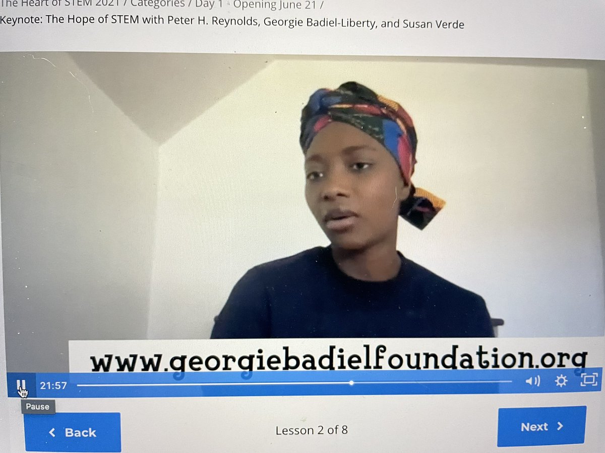 Inspiring start to the #HeartOfSTEM Teacher Summit <a href="/carlyandadam/">Carly And Adam</a> Loved hearing <a href="/georgiebadiel/">Georgie Badiel-Liberty</a> story as well as the collaboration behind “The Water Princess” &amp; the mission to bring water to her village. Excited to keep learning! @peterhreynolds <a href="/susanverde/">Susan Verde</a>!  #stemteachersummit