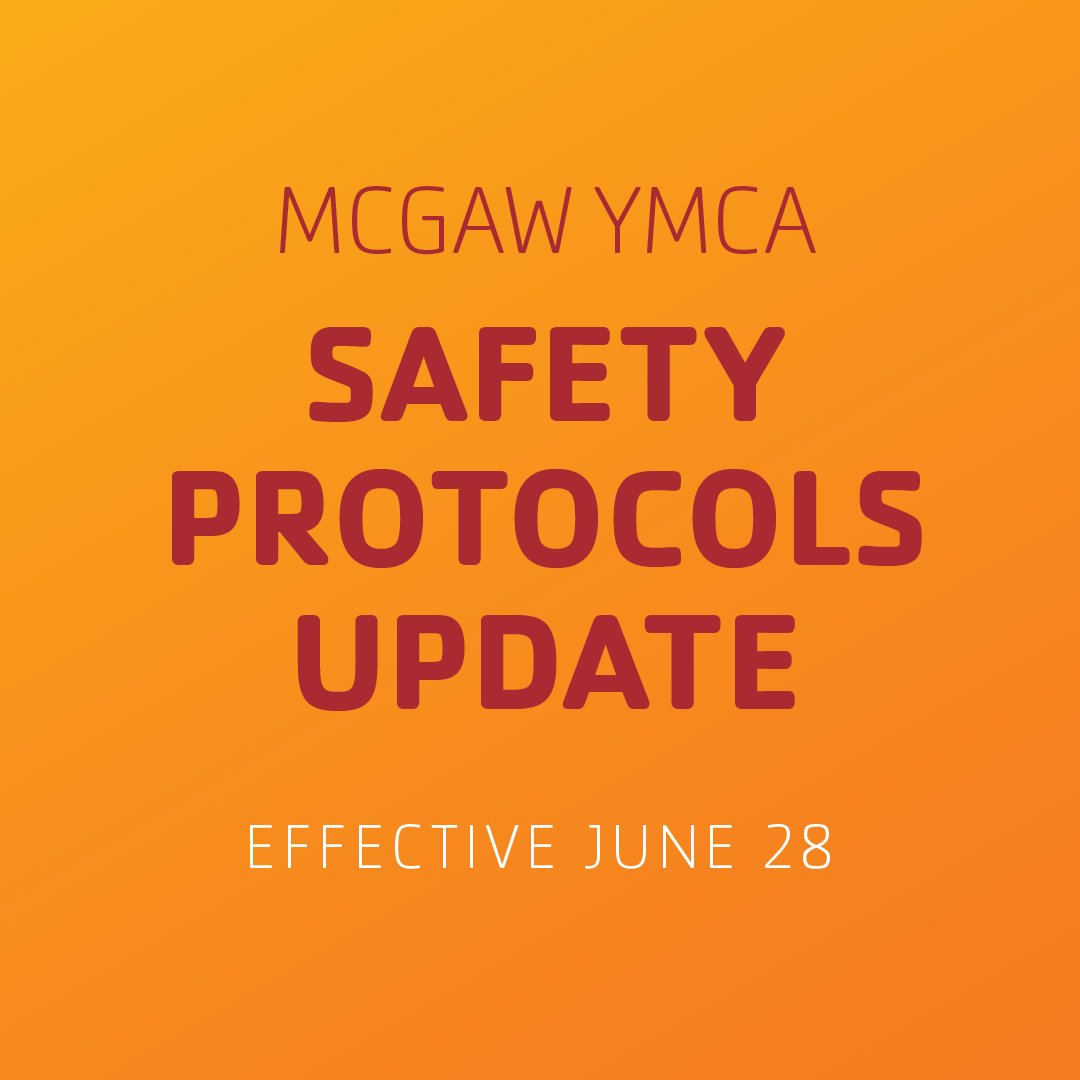 McGawYMCA's tweet photo. We have reviewed the updated safety guidance from the state as well as from the DCEO and City of Evanston Health &amp; Human Services Department and would like to announce the following changes to our current Safety Protocols, effective June 28, 2021: https://t.co/MCg2VKL6dt https://t.co/gnePI00OAq