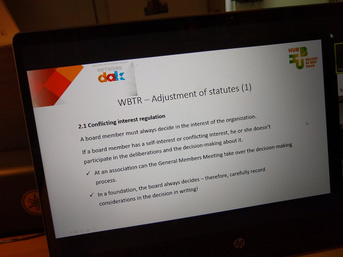 Met 16 kerken uit #DenHaag onderzoeken we wat de nieuwe #WBTR betekent voor de internationale en migrantenkerken. Vrij technisch onderwerp maar wel belangrijk. Mooie samenwerking met NetwerkDak en <a href="/SamenKerkinNL/">Samen Kerk in NL</a>