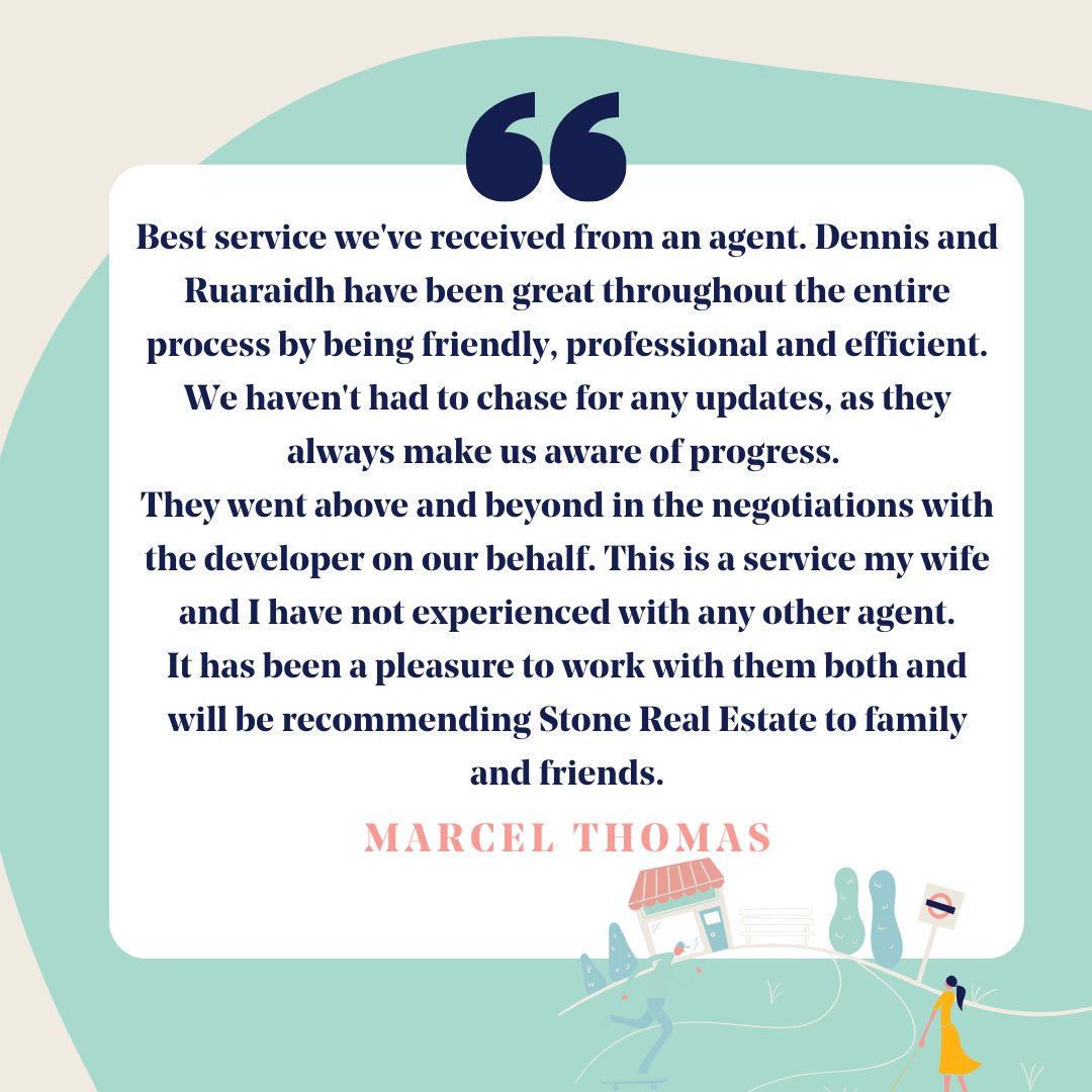 "They went above and beyond in the negotiations with the developer on our behalf. This is a service my wife and I have not experienced with any other agent." Thank you so much, Marcel for your lovely review. It's so important to us to be with you every step of the way.
