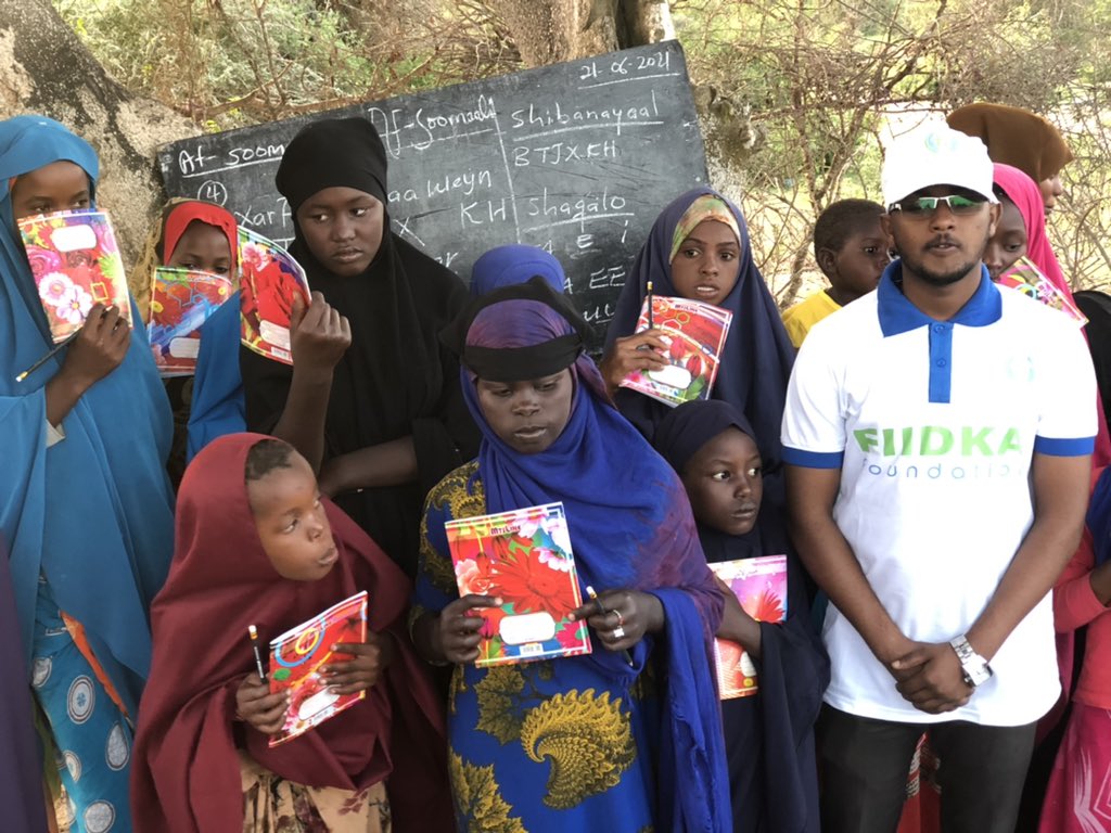FIDKAFoundation's tweet photo. The program, which undermines the Opportunity Support Project for more Somali children, includes a scandal involving more Somali children living in IDP camps. "Opportunities to support Somali children to learn" 2/2

#Fiidkafoundation https://t.co/97HrYWrNNd