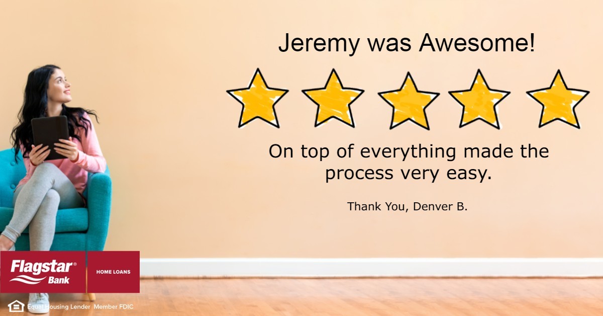 jeremy_weimer's tweet photo. Making the process easy for our clients is what we strive for! Thankful we were able to help! #teamweimer #flagstarbank #jeremyweimer #mortgagelending #refinancemortgage https://t.co/KC8OBP0FIa