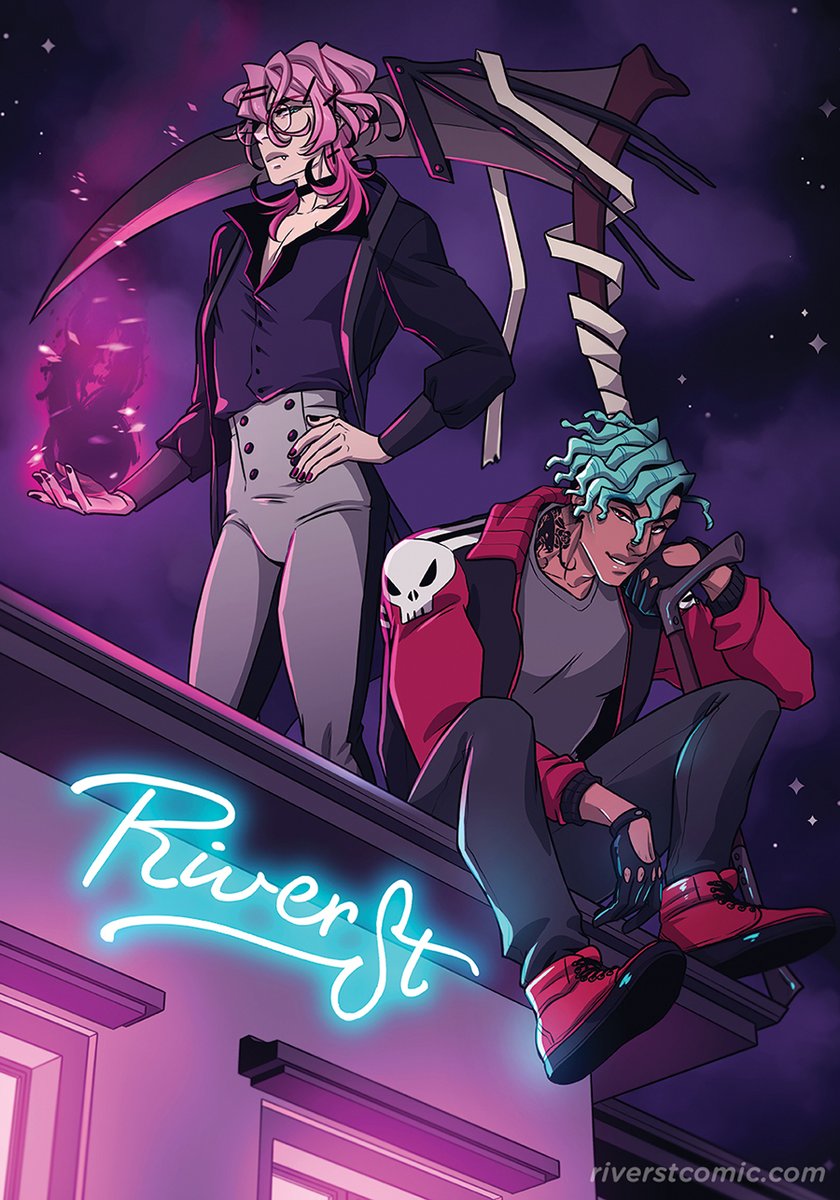 llllucid's tweet photo. My newest BL webcomic @riverstcomic has launched! Read the first 7 pages here: https://t.co/nxi50eMc45 https://t.co/cBHnl0OJwV