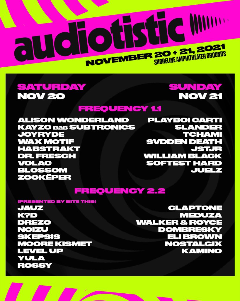 2021 Audiotistic Bay Area lineup