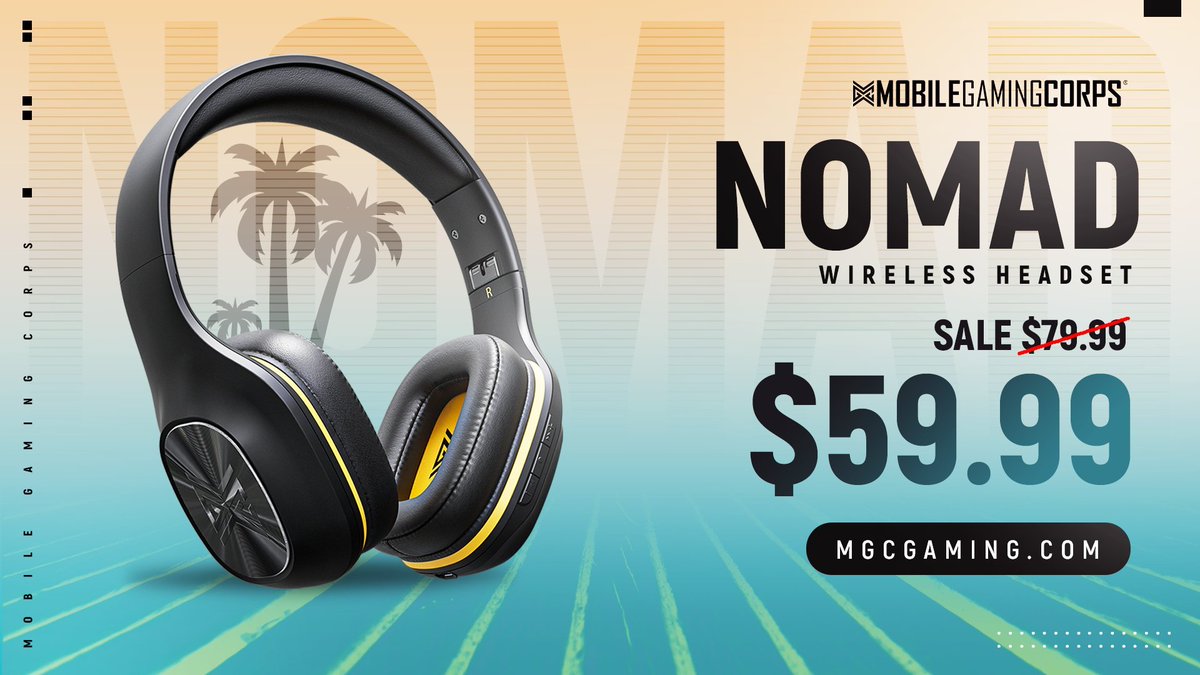MGCmobile's tweet photo. βοΈ SUMMER SALE βοΈ
It's officially summer and we want to get you kicking it off right!
The MGC Nomads will be going on sale for $59.99, so grab them fast while they last!
π΄π§https://t.co/2x7iVcYAT8π§π΄ https://t.co/wEgP9rL2fh