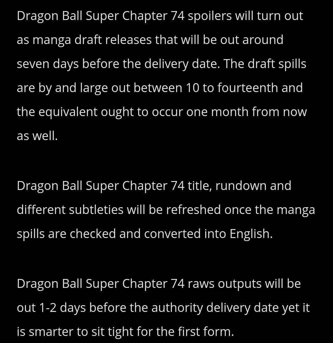 Dragon ball super manga 74