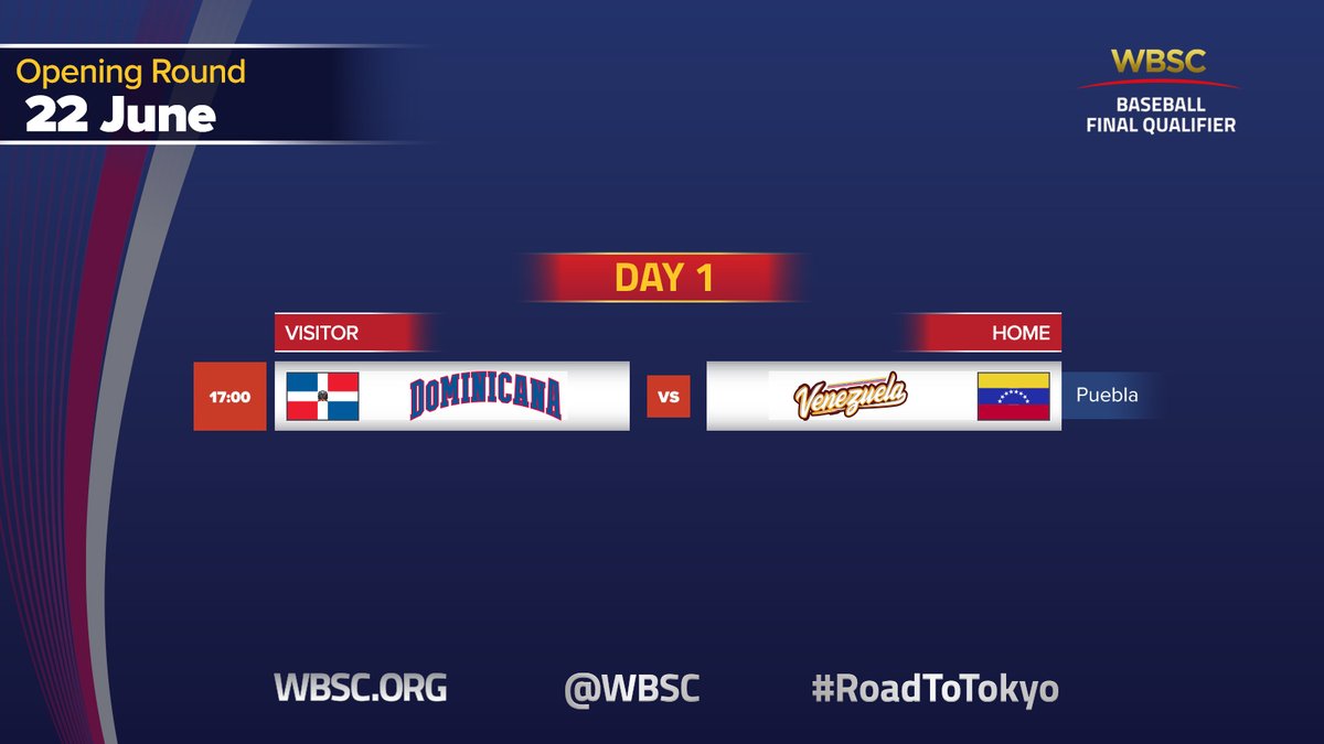 🔥🔥🔥 Opening Day starting pitchers!!! #RoadToTokyo #Tokyo2020 

Game 1
🇩🇴 - Raynel Espinal - RHP
🇻🇪 - Erick Leal - RHP