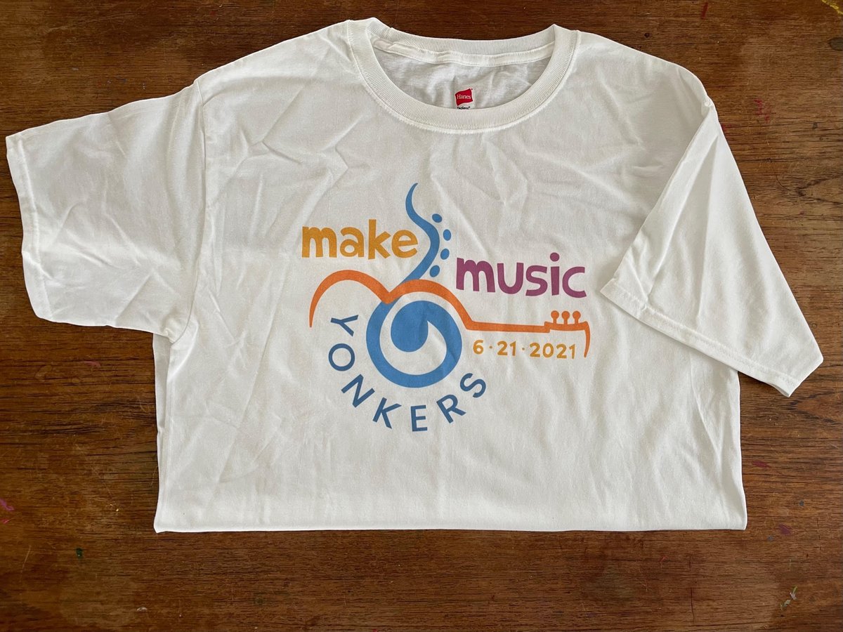 Purchase your Make Music Yonkers t-shirt for $20 this evening from 5-8pm at Riverfront's evening performances!  T-shirt sales will support the Foundation and its work.