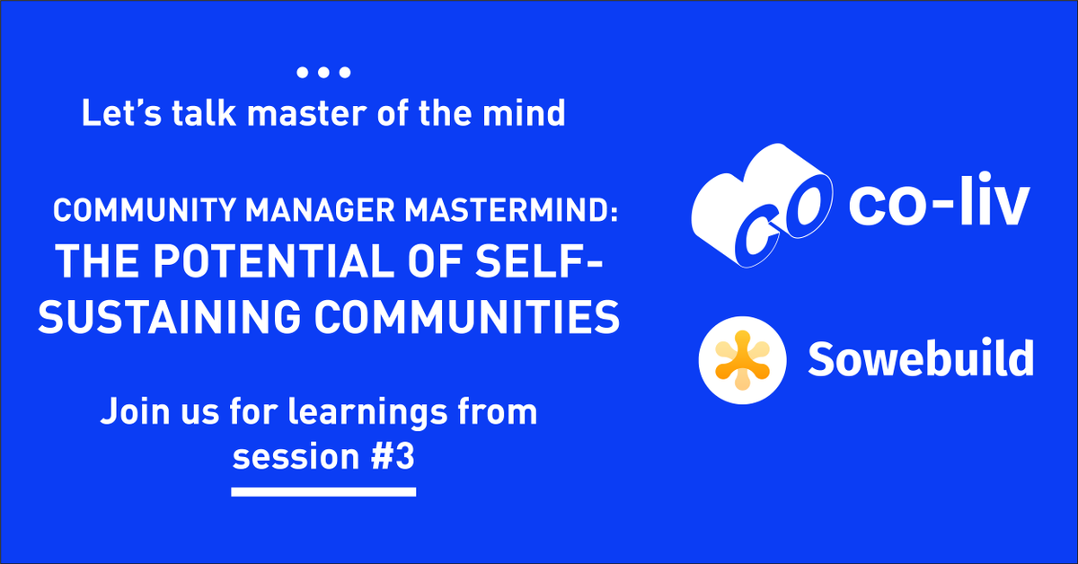 Sowebuild's tweet image. “I loved the concept of introducing personal development, community and living together and doing it as a business. It was all the three things I was looking for in my life at that point and it still is.” 
-Jonathan Andersson

Mastermind Session #3
loom.ly/dYYl1Gw