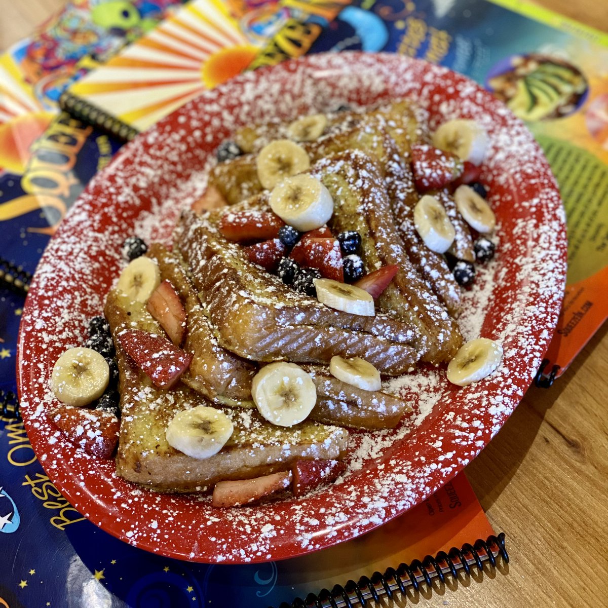 Red,White, and Blue French toast is the best!! #frenchtoast