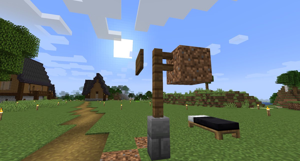 The fence doesnt connect to the sign