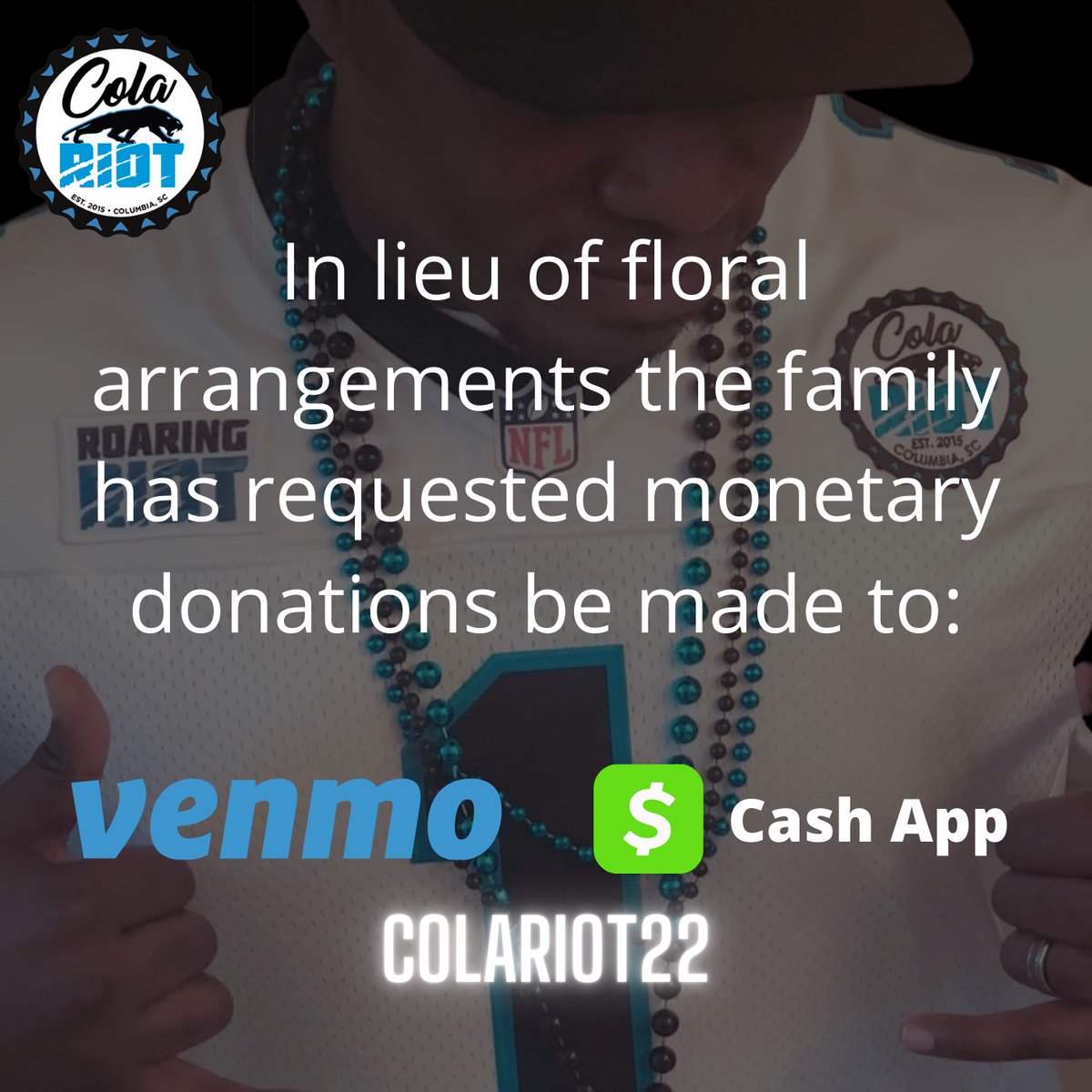 ColaRiot's tweet photo. We also have Cash app. Thanks

https://t.co/FU1vbcDfZe https://t.co/gHMPr9trvH