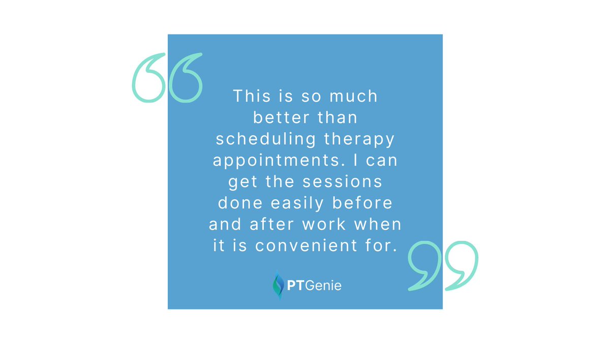 pt_genie's tweet photo. Looking to grow your orthopedic or physical therapy practice? 

PT Genie allows you to take on more patients while reducing cost and time. Our platform enables remote patient monitoring and the monetization of your home exercise program.

#orthopedics #physicaltherapy #telehealth https://t.co/ri3PzrmUai