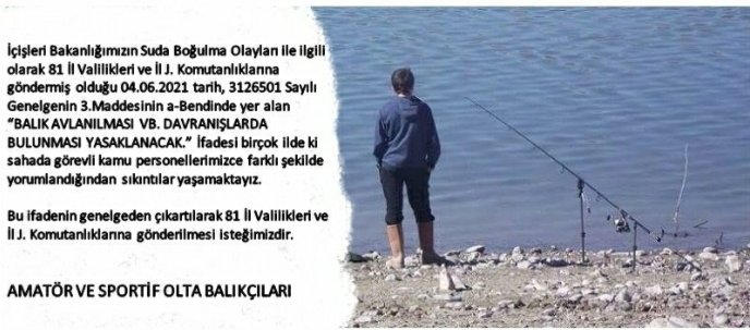 AMATÖR_OLTA_BALIKÇILIĞI_ENGELLENMESİN...!
<a href="/TC_icisleri/">T.C. İçişleri Bakanlığı</a>
<a href="/TCTarim/">T.C. Tarım ve Orman Bakanlığı</a>
<a href="/bekirpakdemirli/">Dr. Bekir Pakdemirli</a>
<a href="/suleymansoylu/">Süleyman Soylu</a>
<a href="/mehmetersoy57/">Mehmet Ersoy🇹🇷</a>
<a href="/jandarma/">T.C. Jandarma Gn. K</a>
<a href="/maatalay/">Dr. M. Altuğ ATALAY</a>
<a href="/bsgmtr/">Balıkçılık ve Su Ürünleri Genel Müdürlüğü</a>