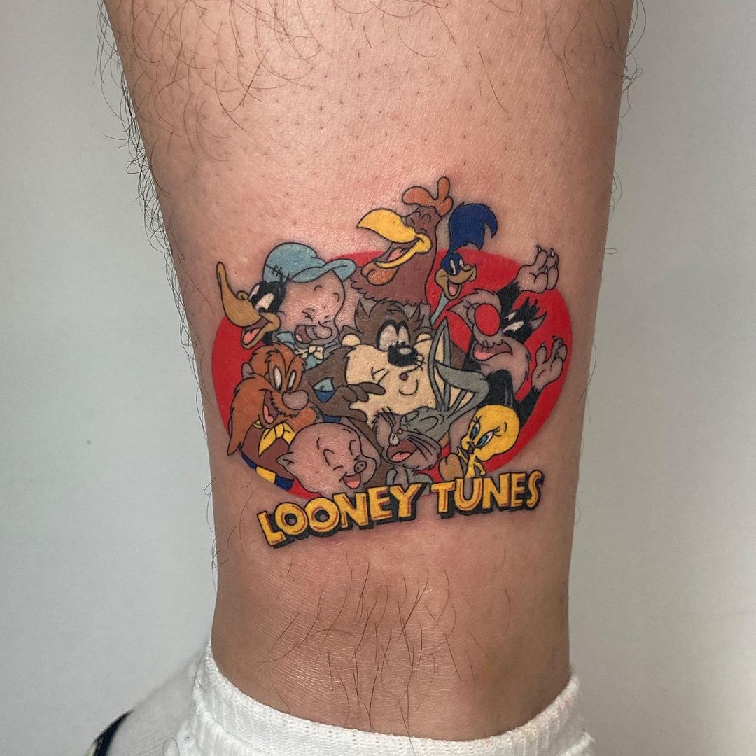 Looney Tunes tattoo done byat Julia JRocktattoo Buchen Germany  r tattoos