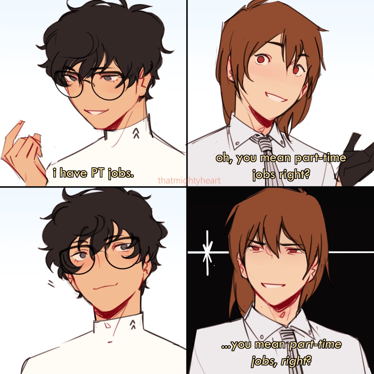thatmightyheart's tweet photo. [p5/p5r] what it feels like talking to akechi currently https://t.co/RwtiqfpVBU