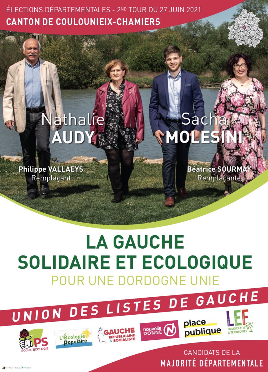 Le premier tour des élections départementales nous a placé en tête de la gauche.

Dès hier, nous avons appelé à l'union des forces de gauche pour faire barrage à la droite libérale. C'est avec plaisir que nous avons reçu le soutien de Patrick Capot et Violette Folgado.
