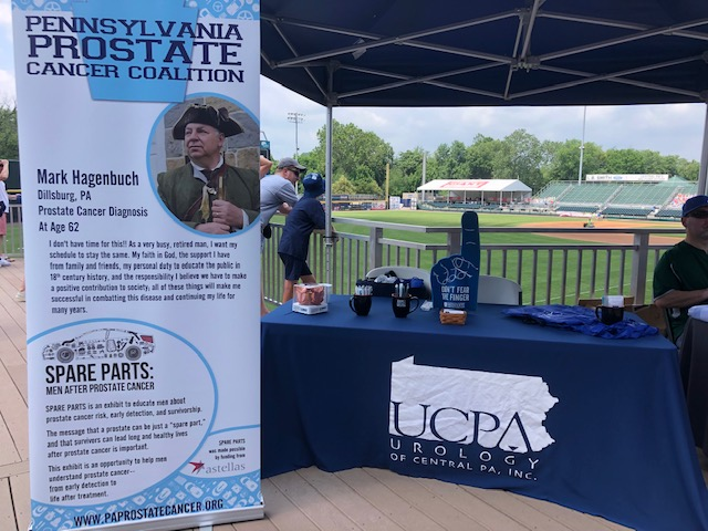 UrologyCP's tweet photo. Thanks for joining UCPA as we celebrated fathers this weekend with @PaProstate and the @HbgSenators! We love dads and want them to stick around awhile, so encourage them to schedule those #prostatecancer screenings! https://t.co/Q1jaSbGOSq