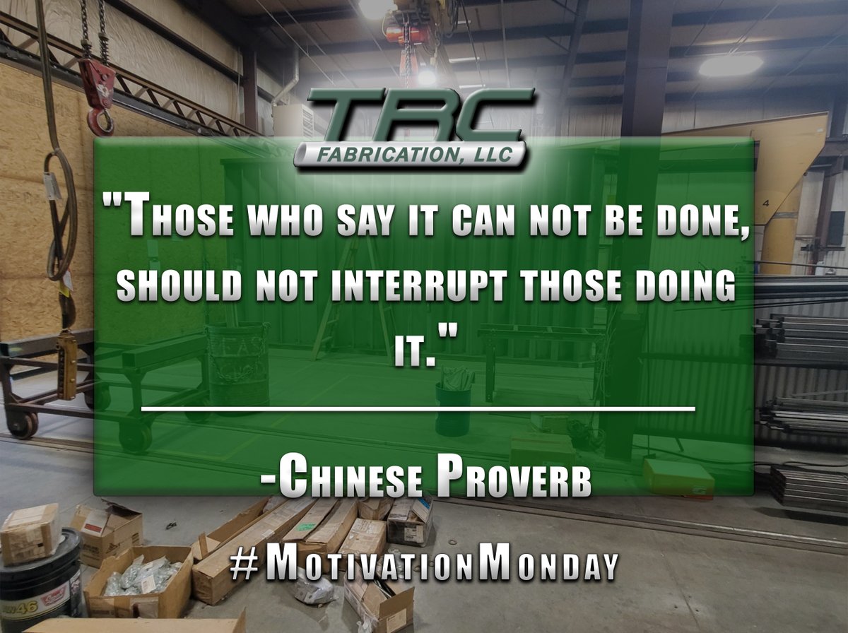 llc_trc's tweet photo. "Those who say it can not be done, should not interrupt those doing it." -Chinese Proverb, #MotivationMonday  

#CustomFabrication #Fabricators #Welders #Welding #Weld #Stairs #Framing #MiscellaneousSteel #StructuralSteel #welderzworld #Idaho #IdahoFalls #FabShop #Steel https://t.co/N73lWXs85A