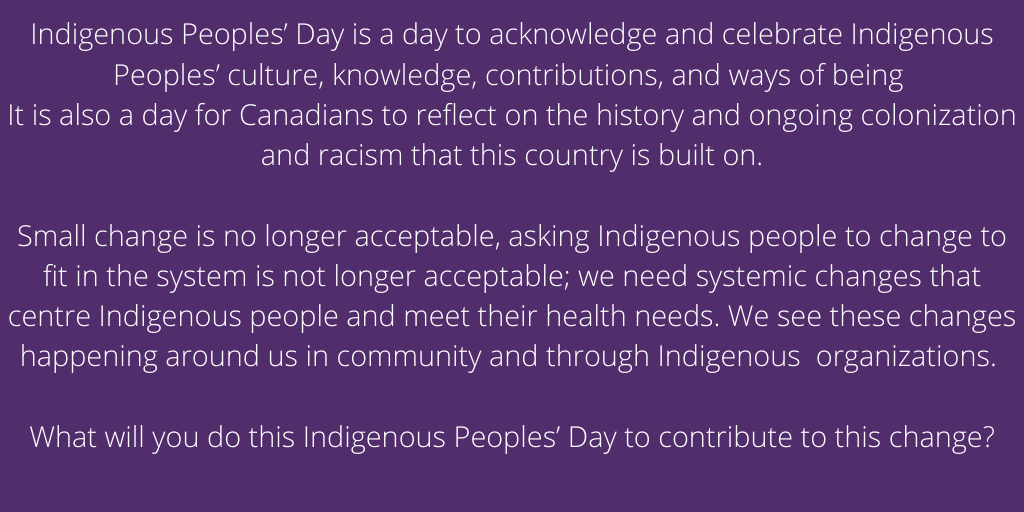 NCIMidwives's tweet photo. Our health care system is failing #Indigneous people. Change is happening around us through the hard work of Indigenous communities and Indigenous-led organizations such as @CINANurses @IPACIndigenous. 
On this #IndigenousPeoplesDay what will you do to be part of this change? https://t.co/69w2IpKko8