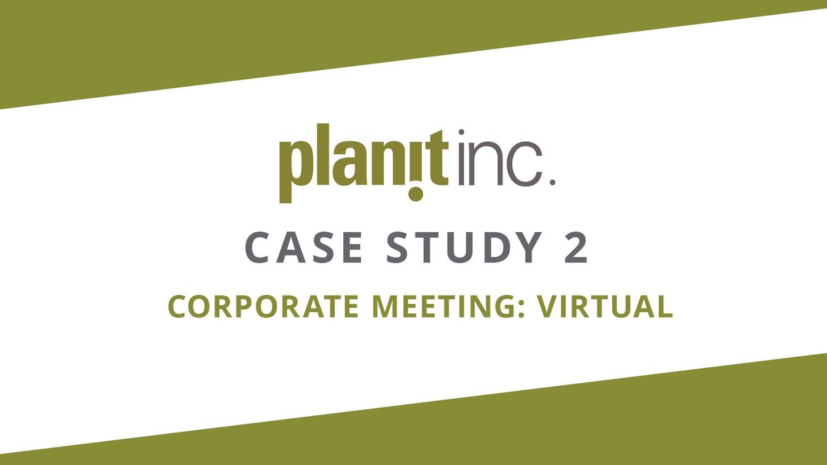 planitincevents's tweet photo. To combat the effects of the pandemic in the events industry, planit inc. created the meet well. meet safe. initiative. We've compiled just a few of our latest wins. Introducing our latest case study, a virtual corporate meeting! #MeetWellMeetSafe #EventCaseStudies #VirtualEvents https://t.co/uk1LoYIcJ5