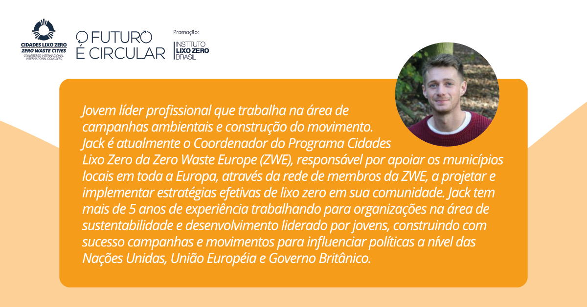 InstitutoLZB's tweet photo. No dia 22/06 às 16:05 para falar sobre o panorama atual da Europa Lixo Zero, temos Jack McQuibban, coordenador do Programa Cidades Lixo Zero da Europa. https://t.co/T7LR0ou41y