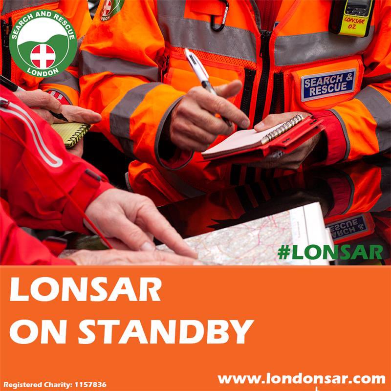 LONDONSARUK's tweet photo. The Team have been placed on standby, to assist the Police in the search for a missing person in the Hackney area. https://t.co/w6PrRy888n