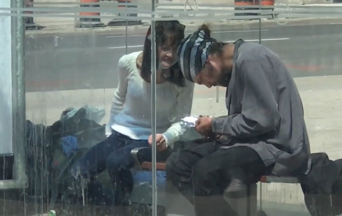 FuturamaFriday's tweet photo. A few crack heads get high in their #ttc apartment. #Toronto  @TTCnotices  @TTCStuart  @ttcriders @blogTO You know if the schools ever open your kids will be alone in the bus stops/trains/stations with these people. https://t.co/3inAVEJgrg