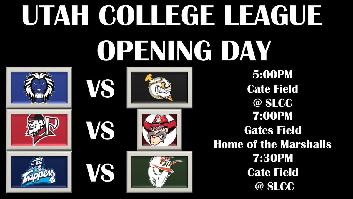 utah_league's tweet photo. It's Opening Day for the Utah College League https://t.co/XGiCToGrrJ