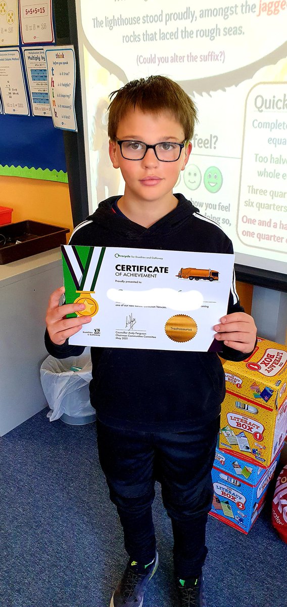 p5a_r's tweet photo. Very proud of C for his winning entry of 'Trashosaurus' for the new D&amp;G Council bin lorries. Congratulations! 👏🎉🚚🦖 https://t.co/5qHsbFTnA8