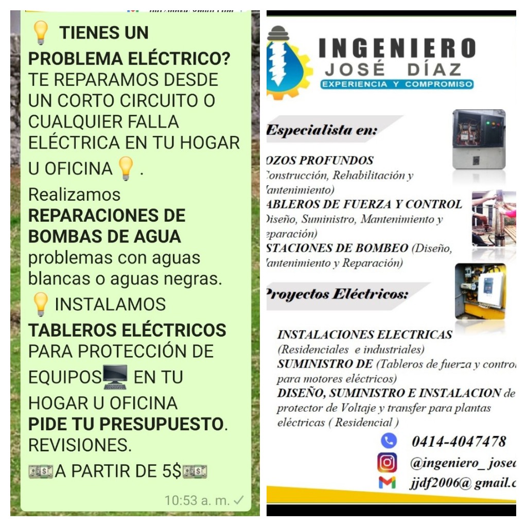 leydyroselli731's tweet photo. TWITTEROS POR FAVOR AYUDENME CON UN RT MI ESPOSO ES INGENIERO Y OFRECE SERVICIOS DE MANTENIMIENTO Y REPARACIÓN  TANTO ELÉCTRICOS COMO HIDRÁULICO ESTAMOS EN #Carabobo  #GUACARA agradezco su apoyo
@negromangueraa https://t.co/y4P5z5hqlo