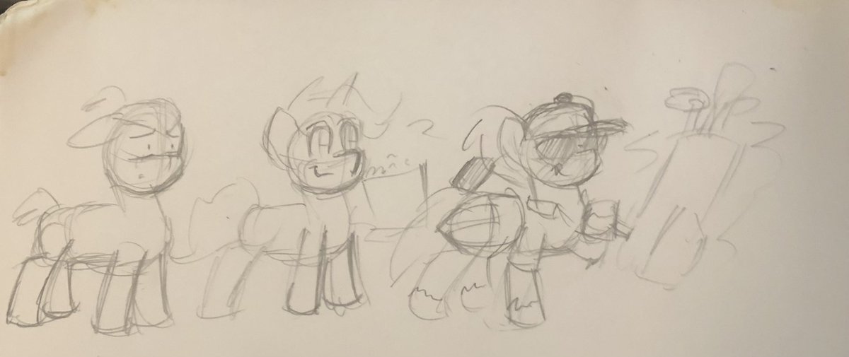 tranzmute_art's tweet photo. Working out a concept comic. Enjoy some rough sketches @NeighratorPony @GutiuSerenade @ObabScribbler @midori_kuroba https://t.co/pGeHEww9oB