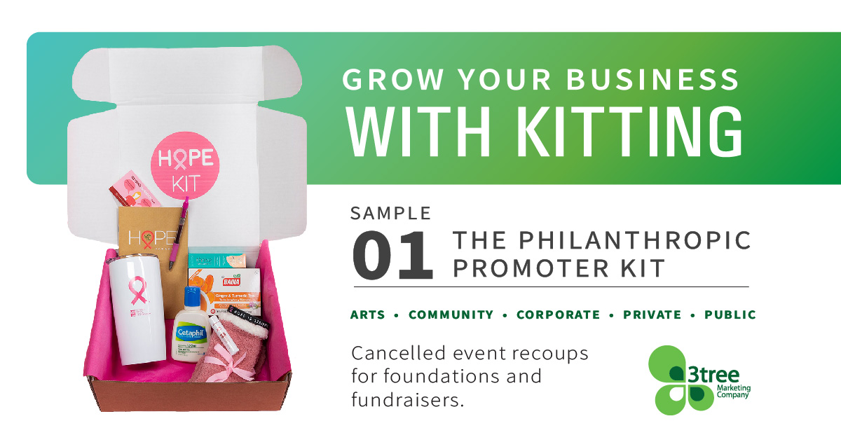 3treeMarketing's tweet photo. Featured Kit Sample: The Philanthropic Promoter.

An opportunity for foundations and fundraisers to recoup lost support from canceled events due to COVID-19 restrictions.

More Inspiration: https://t.co/MYDyoT0SJc https://t.co/lrzrq4fBeM