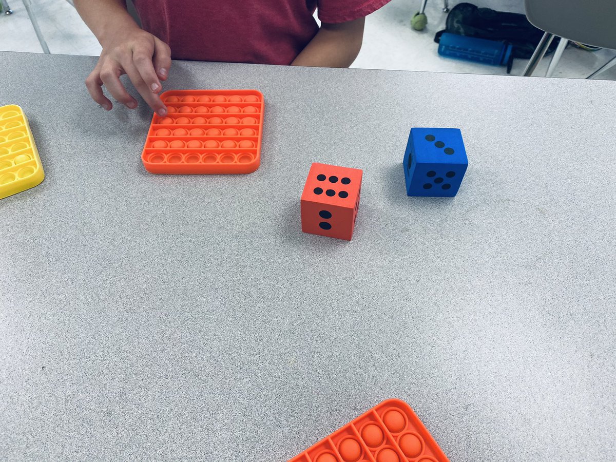 MabeCathleen's tweet image. Embraced the current “pop it fidget” craze, and did some area practice problems today!! #ccsrise2021