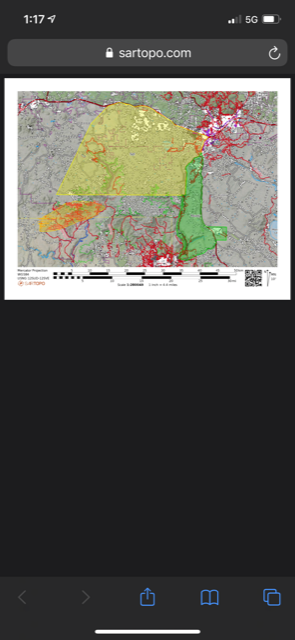 kaffnews's tweet image. Here is the map of the latest status alert.  Yellow is "Set,"  green is "Ready" and the yellow and black is the #RafaelFire  #Flagstaff #Williams