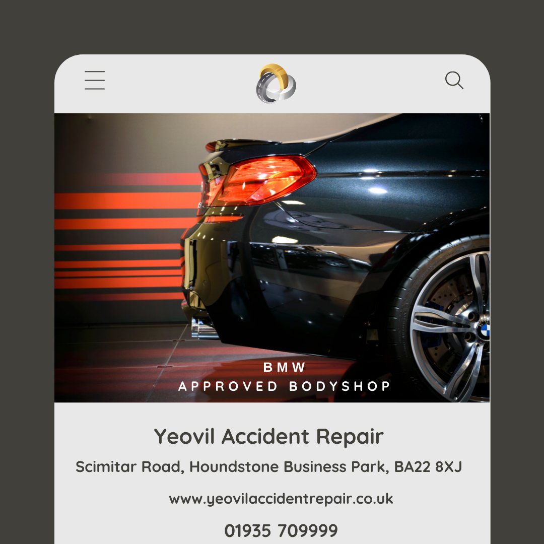 Why Choose a BMW Approved Bodyshop?

Yeovil Accident Repair use only Genuine BMW Parts and the latest Approved BMW repair techniques returning your BMW to its original Euro NCAP safety rating. 
Alongside exceptional service and body and paint guarantee certificate for the repairs