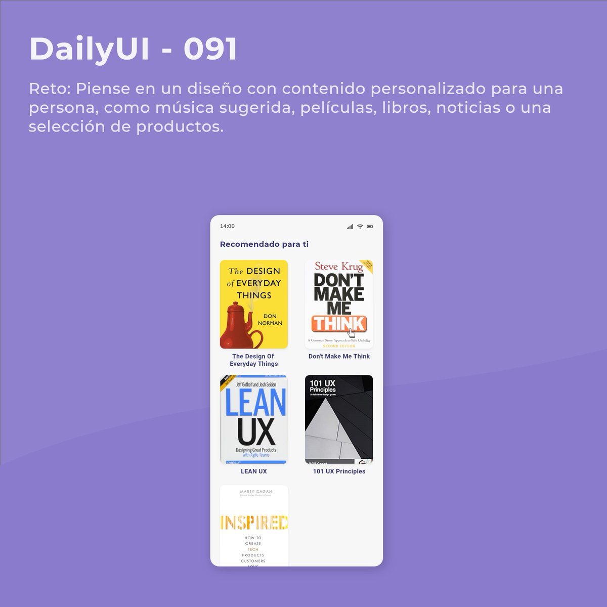 AlejoPulidoRu's tweet photo. 🏆En nuestras #apps de uso frecuente nos encanta tener contenido personalizado, es como si nos leyeran la mente🤯. Para que el usuario se sienta especial, esta propuesta para el #DailyUIChallenge #UX #UI #DailyUI #091 https://t.co/bvwLBzRGka