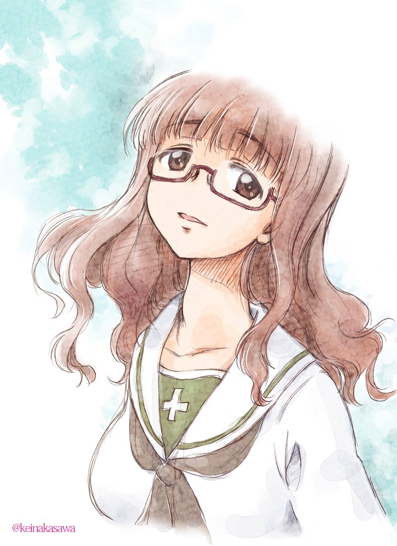 武部沙織 「さおりんたんイェイ〜♪
過去絵すまん
 #武部沙織生誕祭2021 」|なかさわけい㌠のイラスト