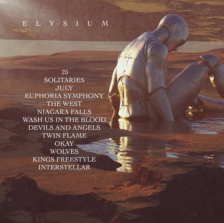 FRGTNMUSIC's tweet image. ELYSIUM - TRACKLIST - FRIDAY 🕊