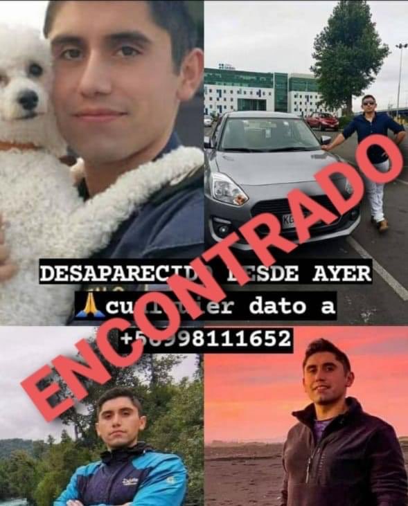 Personaschile's tweet photo. .✅ALERTA TERMINADA REGIÓN DEL BÍO BÍO ✅
Actualización 21/6/2021 15:09 hrs.
Germán fue encontrado en buenas condiciones,  confirmado por la prima.  Gracias por la difusión https://t.co/P83T6xR1ey