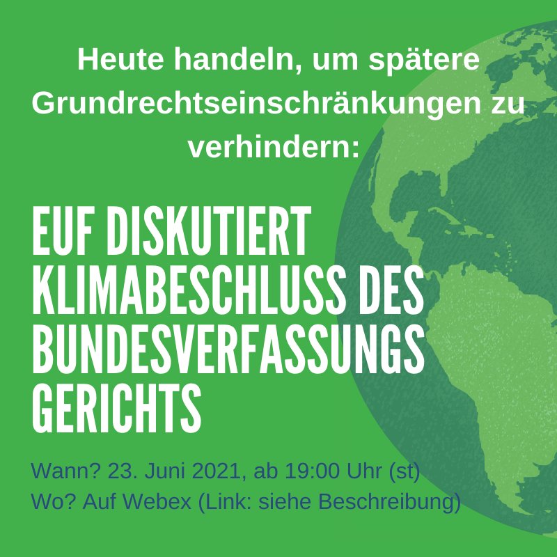 feministconlaw's tweet image. Am Mittwoch, 23.6.2021, 19.00h, diskutieren wir an der Europa-Universität Flensburg interdisziplinär und mit den #StudentsforFuture Flensburg über den epochalen #Klimaschutzbeschluss des @BVerfG!
Open access online: uni-flensburg.webex.com/uni-flensburg-…