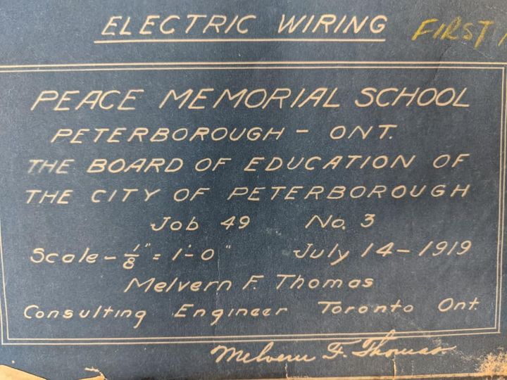 It’s hard to imagine POW as anything other than Prince of Wales Public School, but Peace Memorial School was the name on the original school blueprints! <a href="/kprschools/">KPRDSB</a>
 #ProudPOW #KPRisAwesome #kprdsb #ptbocanada
