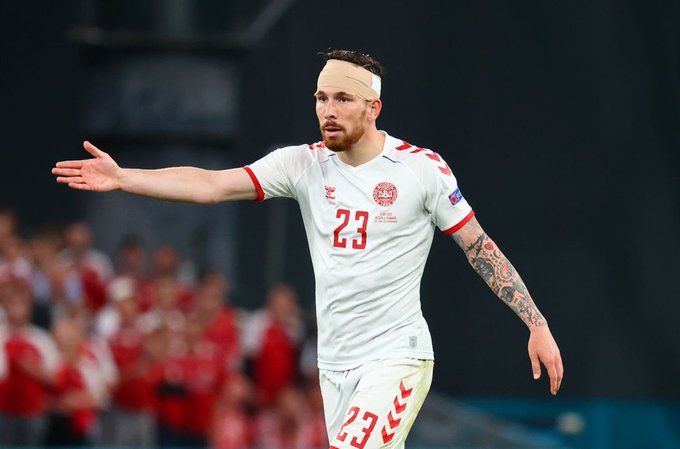 مباراة الدنمارك  ضد روسيا  يورو 2020