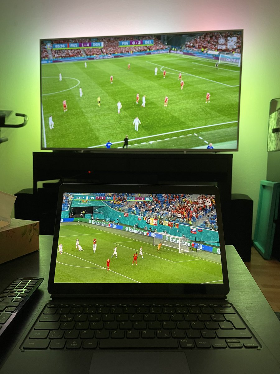 ChristianBovie's tweet photo. @MagentaTV So macht das Spaß.
Was für ein tolles Spiel der Dänen #RUSDEN #FINBEL https://t.co/MdObLtKAdg