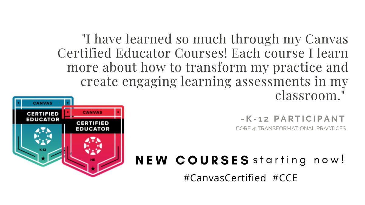 Today is @CanvasLMS Certified Educator new course start day! Over 1100 educators from K-20 &amp; worldwide are engaging with a course this session 🎉. By Aug we'll have about 300 Canvas Certified Educators! It's not too late to join us! More info: bit.ly/CanvasCertified or ask me!