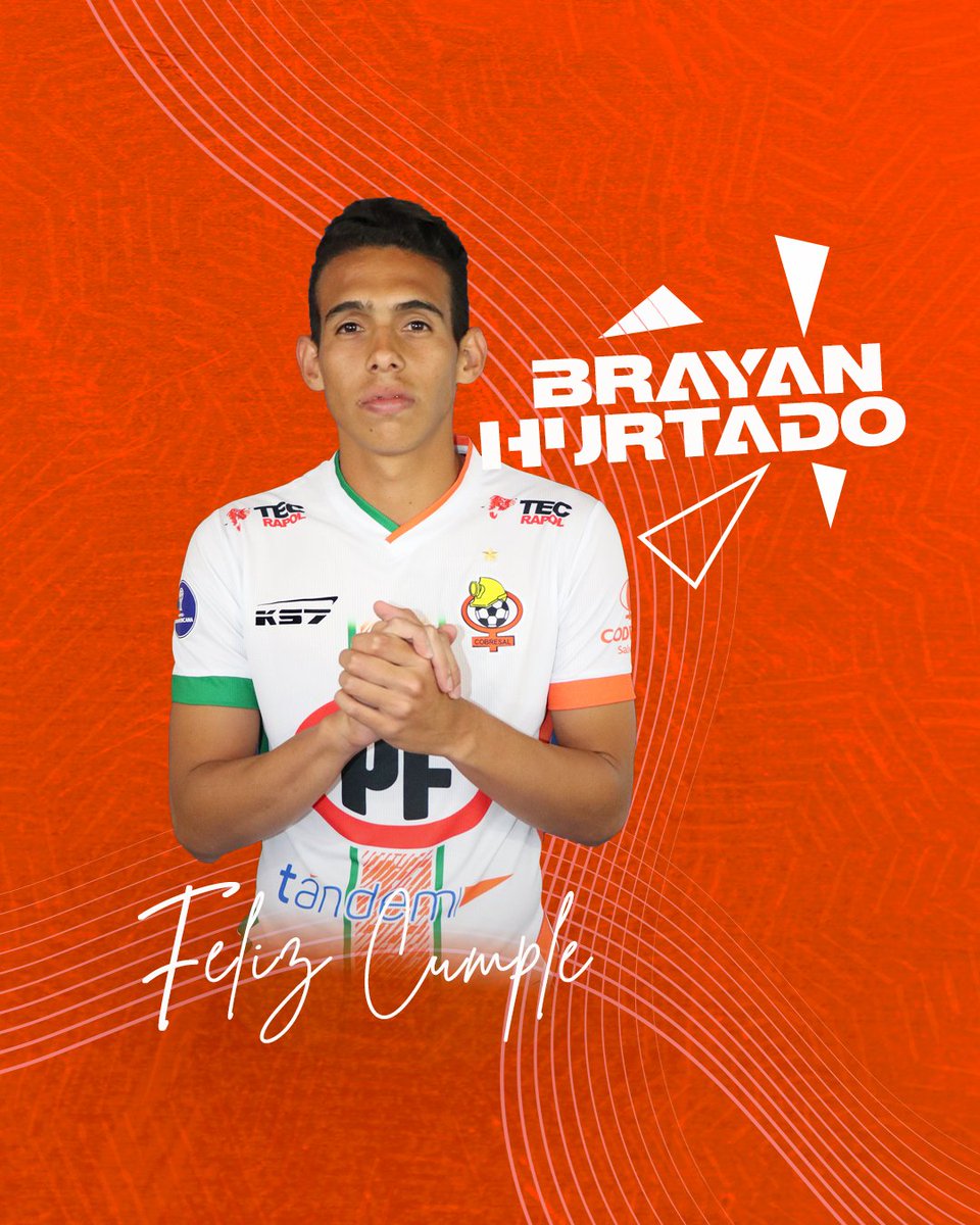ClubDepCobresal's tweet photo. 🎂 Saludamos en el día de su cumpleaños a nuestro delantero venezolano, Brayan Hurtado. 

Brayan llegó esta temporada a nuestro Club y ha marcado ya  4️⃣ goles, siendo el goleador del equipo. 

¡Felicidades @Brayanhurt_! 🥳 https://t.co/Yf5kxWRgks