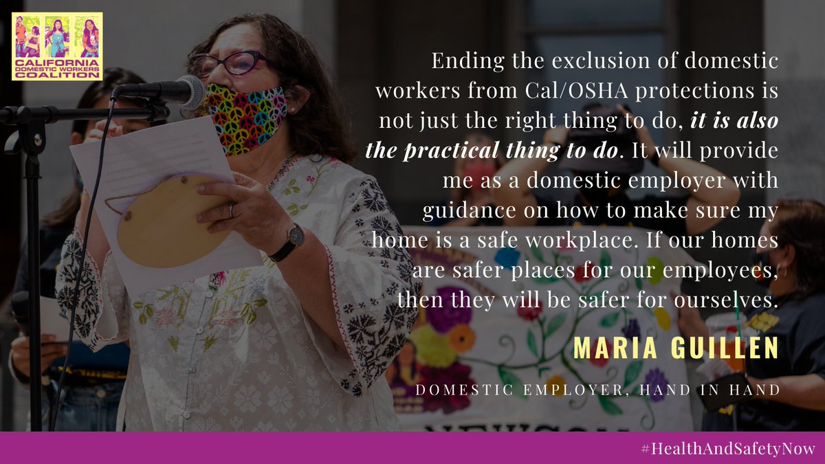 galatea_king's tweet photo. Thank you Assemblymember @Ash_Kalra for your leadership co-authoring #SB321. We must end the exclusion of domestic workers from basic worker safety protections now! #HealthandSafetyNow @HeathFloraCA @LorenaSGonzalez @JonesSawyerAD59 @AssemblySeyarto @AsmReyes47 @AsmChrisWard https://t.co/RNch82Sl5R