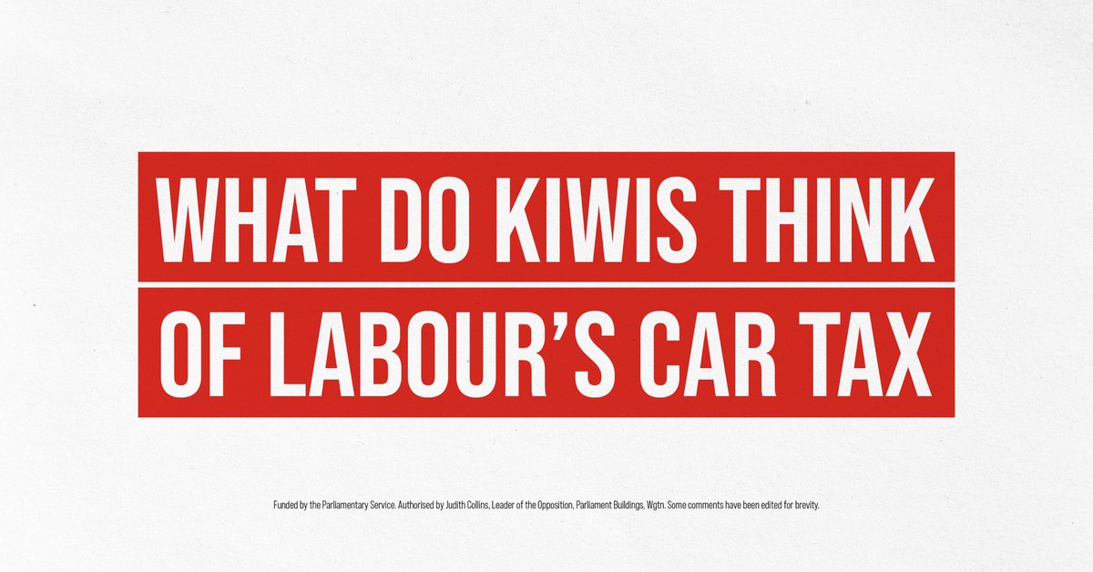 Will any Labour MP have the guts to raise Kiwis’ opposition to the Car Tax in their caucus meeting this morning? Given Labour is refusing to consult on the tax it promised not to introduce, we have done it instead. Here is a small snapshot of feedback from across New Zealand.